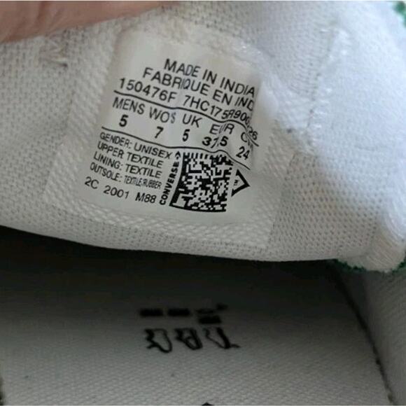 Converse Chuck Taylor All Star Low Top Sneaker Amazon Green Women’s 7/Men’s 5 - Picture 11 of 13